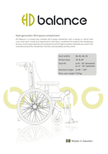 Important Features of The HD Balance Wheelchair - O Neill Healthcare Important Features of The HD Balance Wheelchair