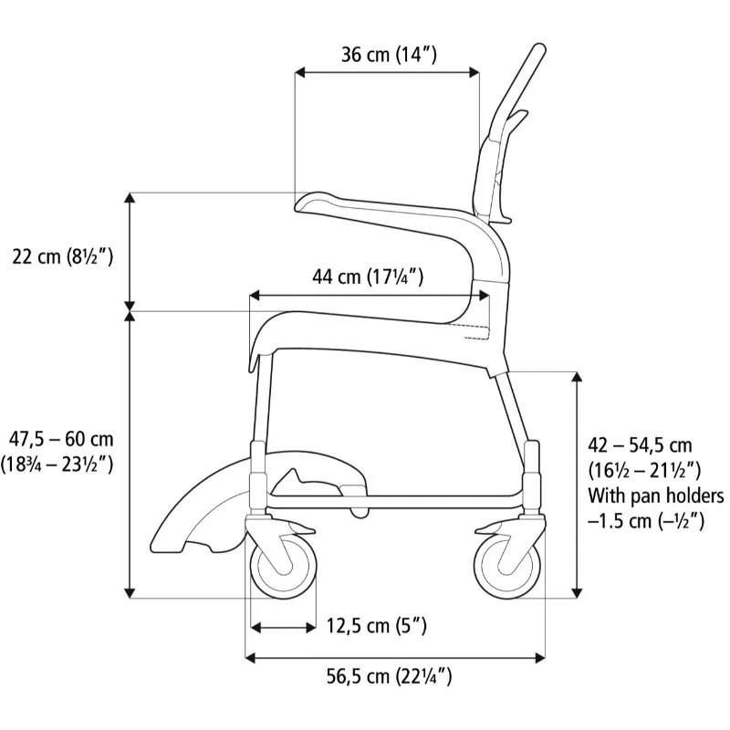 Etac Clean Height Adjustable - O Neill Healthcare - O Neill Healthcare Etac Clean Height Adjustable - O Neill Healthcare