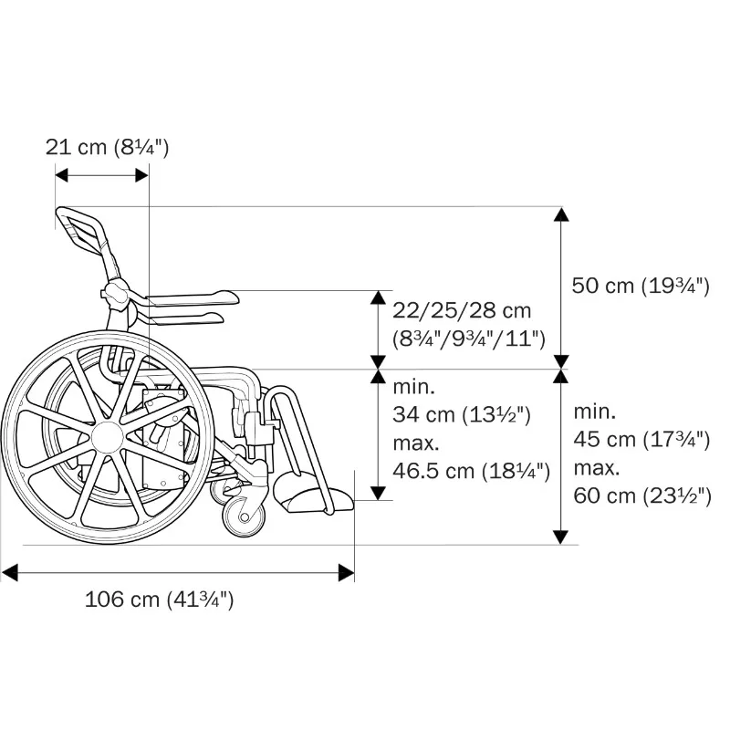 Etac Swift Mobil 24 2 Shower Chair and Commode - O Neill Healthcare
