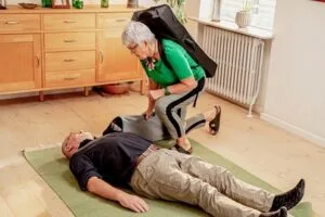 Raizer M – Manual Lifting Chair – In use – O Neill Healthcare