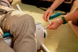 Raizer M – Manual Lifting Chair – In use – O Neill Healthcare