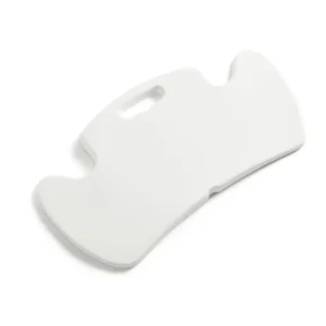 Immedia Butterfly15 - O Neill Healthcare White plastic tool with curved ends and a central oval hole, likely a tag/removal device