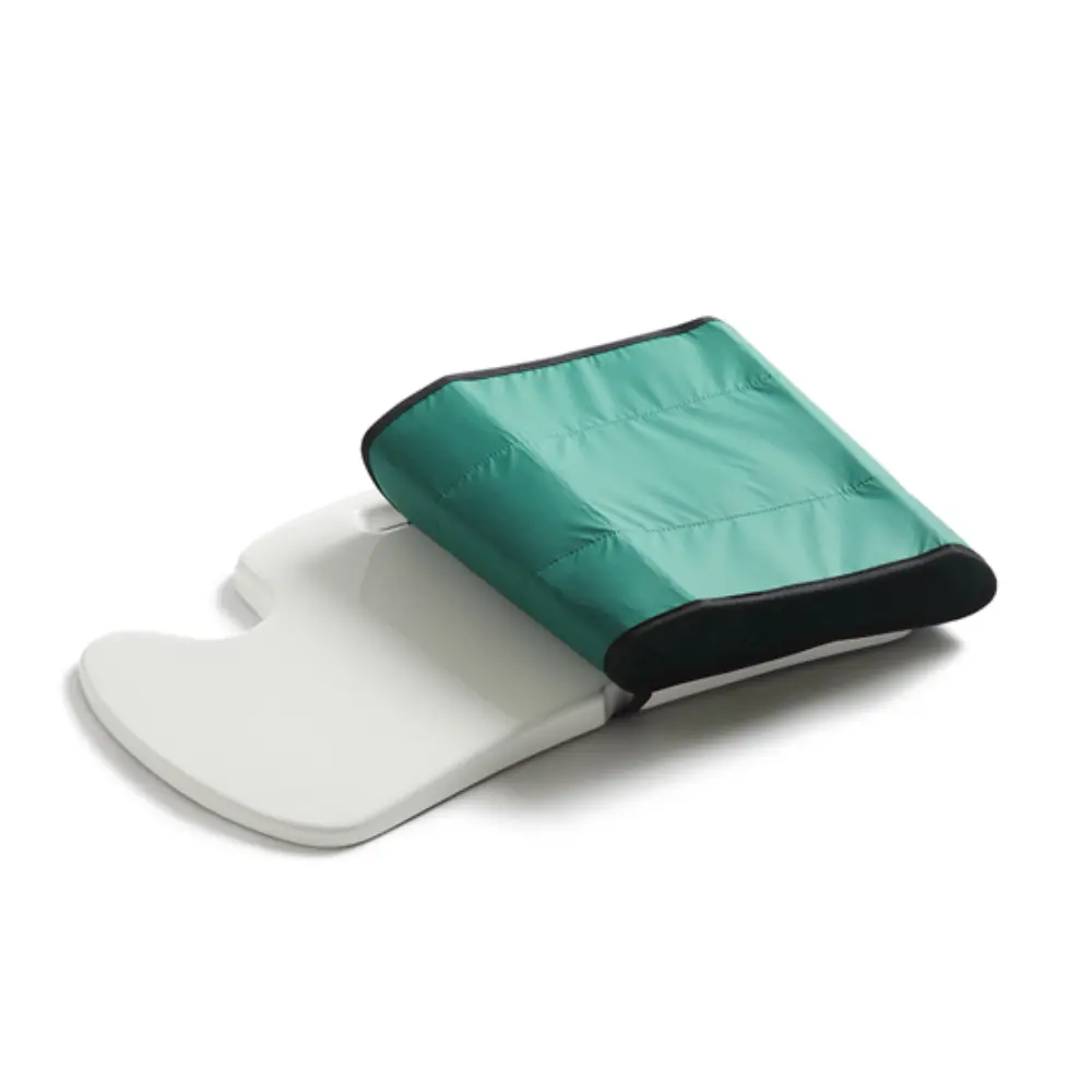 Immedia Butterfly54 - O Neill Healthcare Medical foot positioning device with teal padded top and white curved base to stabilize the foot.