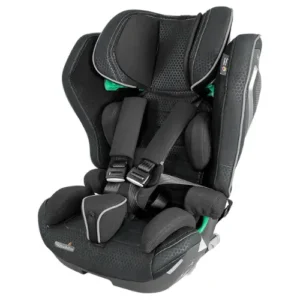 RECARO Axion 1 Reha - O Neill Healthcare Black child car seat with a five-point harness and padded side supports for safety and comfort.